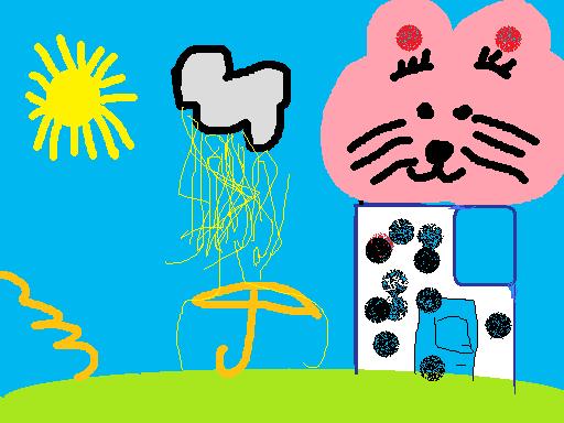 le dessins de léo qui s'appelle l'orage qui pisse