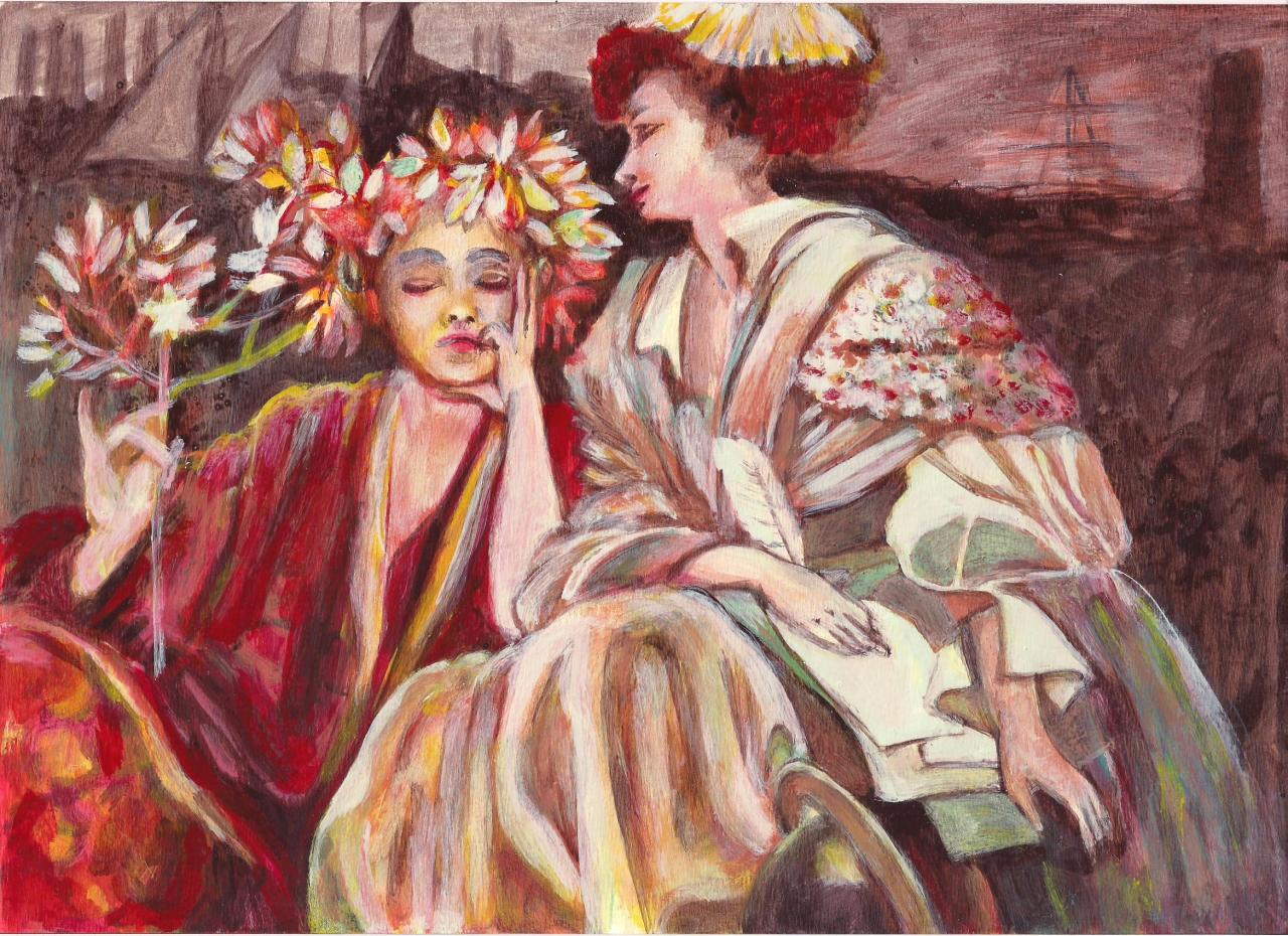 peinture AVD aprés Alfons Mucha 9.06.2013 002