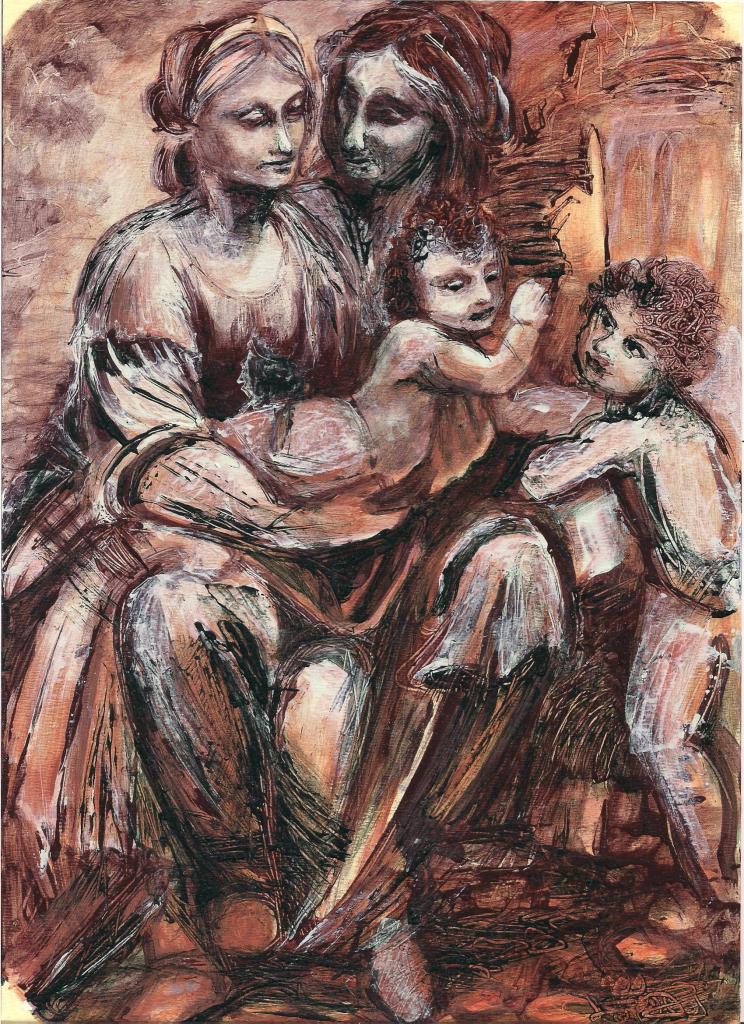 peinture AVD après Leonardo DaVinci 001