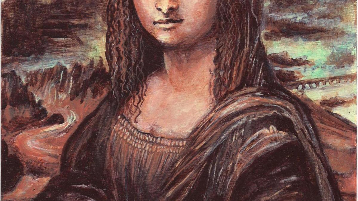 Peinture avd mona lisa apres leonardo davinci 001